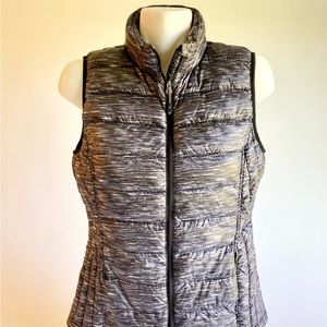 32 Degrees Grey Black Nylon Polyester Puffer Vest size M
